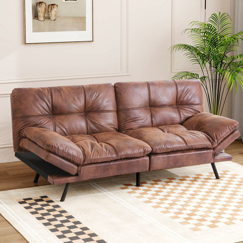 Leather twin sleeper sofa hotsell